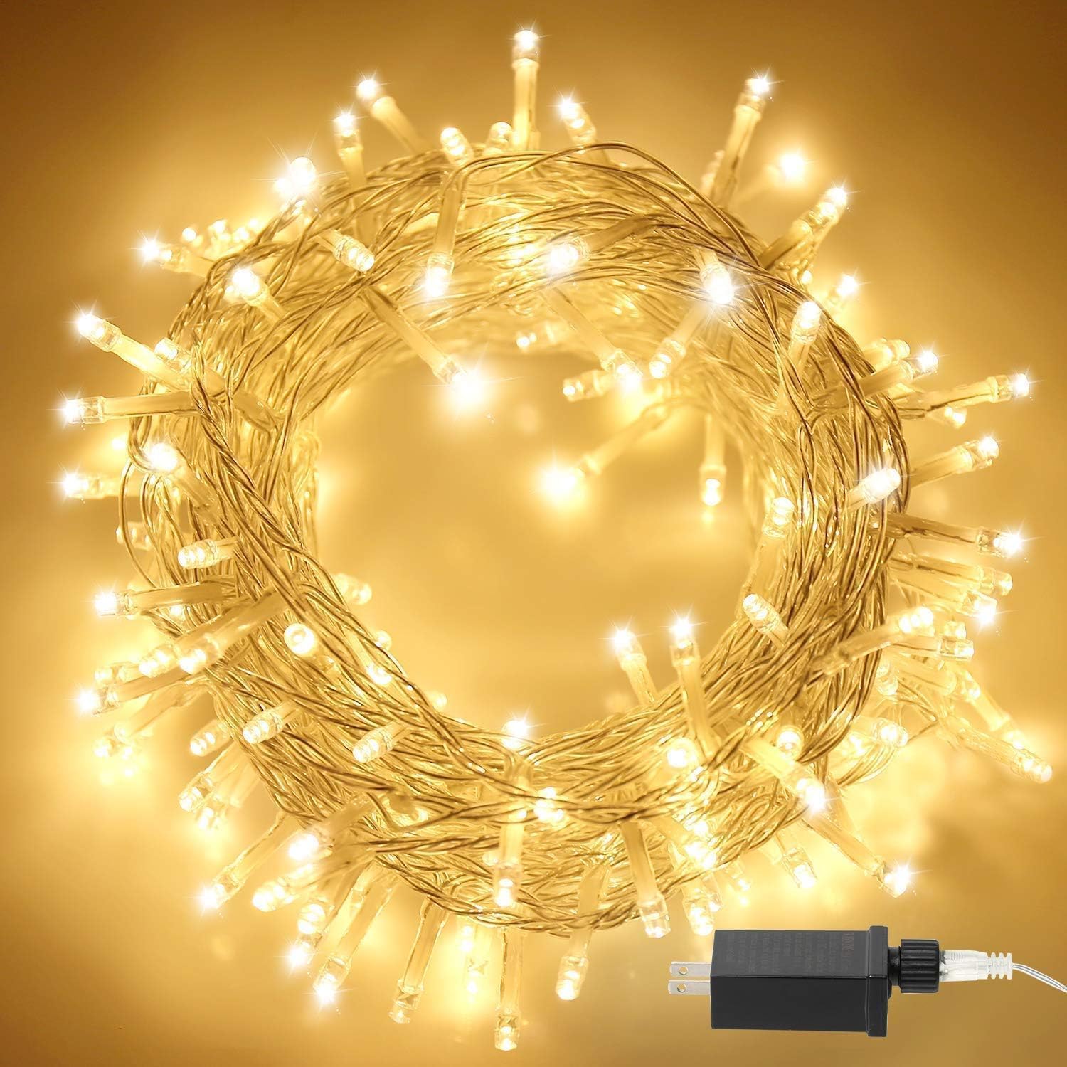 Christmas Fairy Lights, 66Ft 200LED Plug in Decorative String Lights with 8 Lighting Modes for Indoor Outdoor Bedroom Wedding Party Patio Tree Decoration Christmas Fairy Lights, 66Ft 200LED Plug in Decorative String Lights with 8 Lighting Modes for Indoor Outdoor Bedroom Wedding Party Patio Tree Decoration