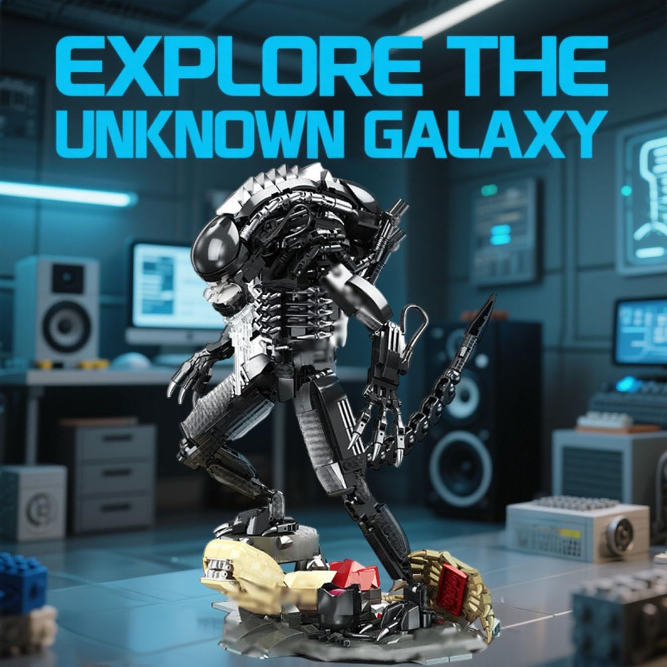 SANFUNET Xenomorph Mech Warrior Building Sets, Ideas Action Figure Building Blocks - Image 3