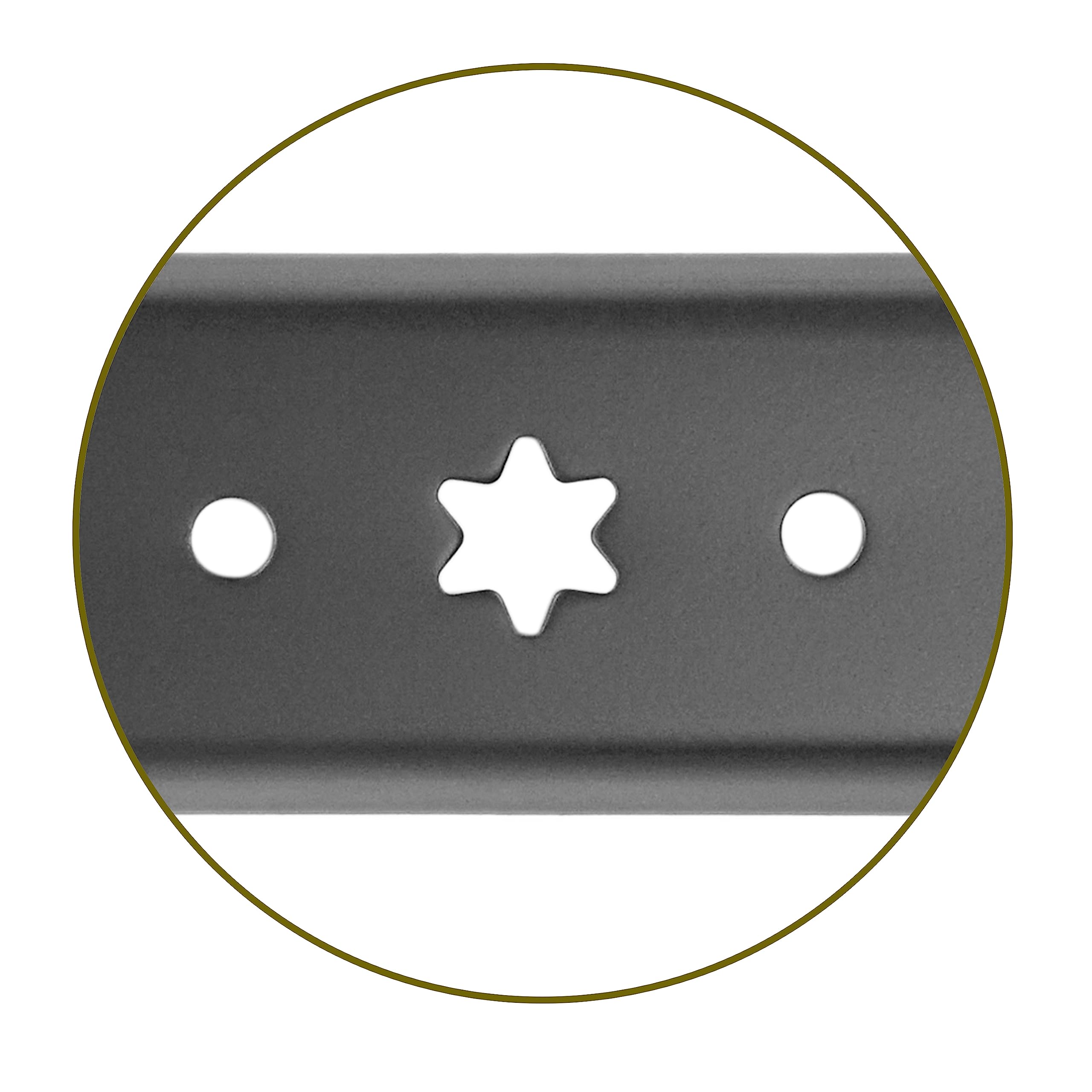 q&p Paquete de 2 cuchillas de cortacésped para MTD Cub Cadet 942-04290 942-04244 742-04244 942-04244A cubierta de 46 pulgadas