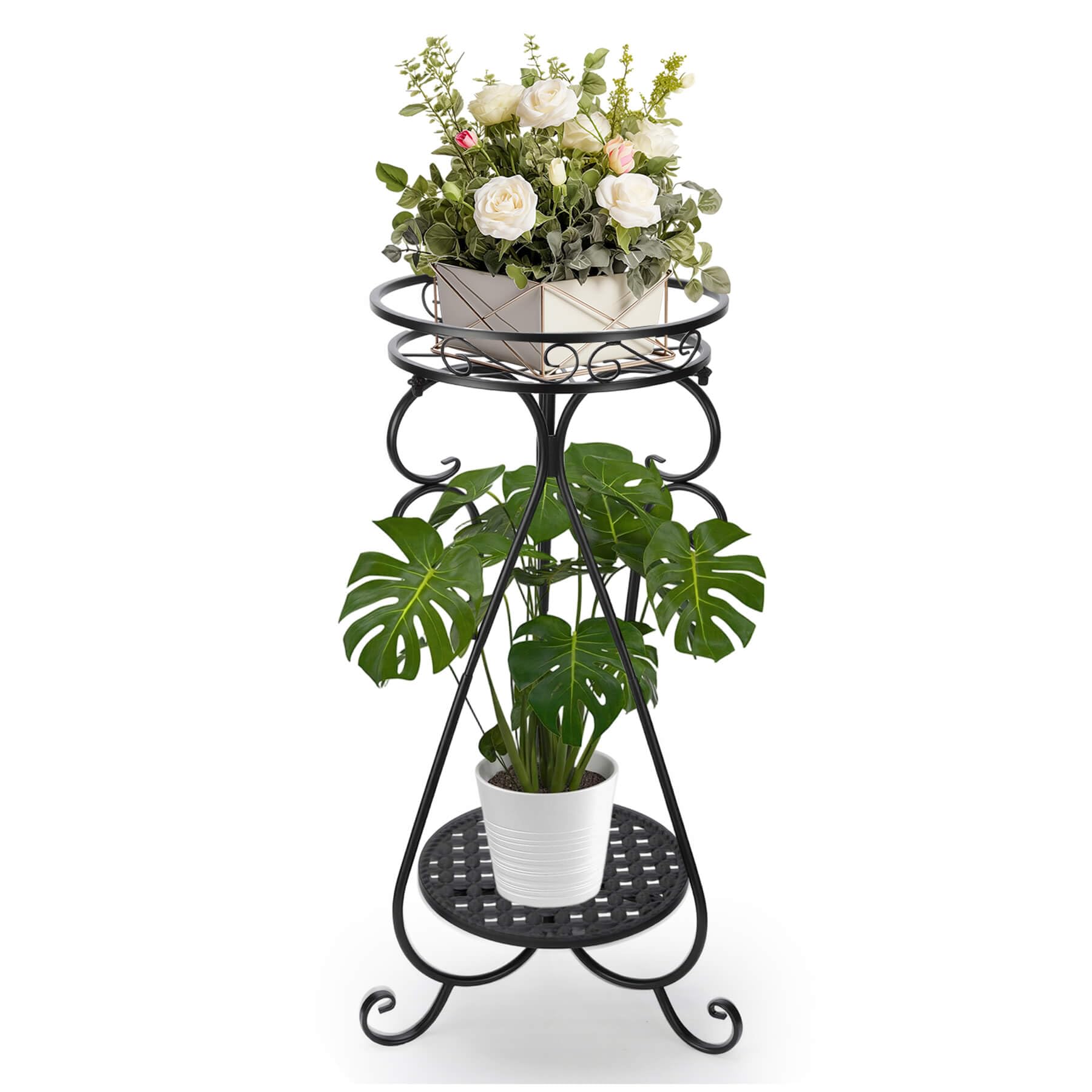 Support en fer antirouille robuste pour balcon et décoration de jardin durable