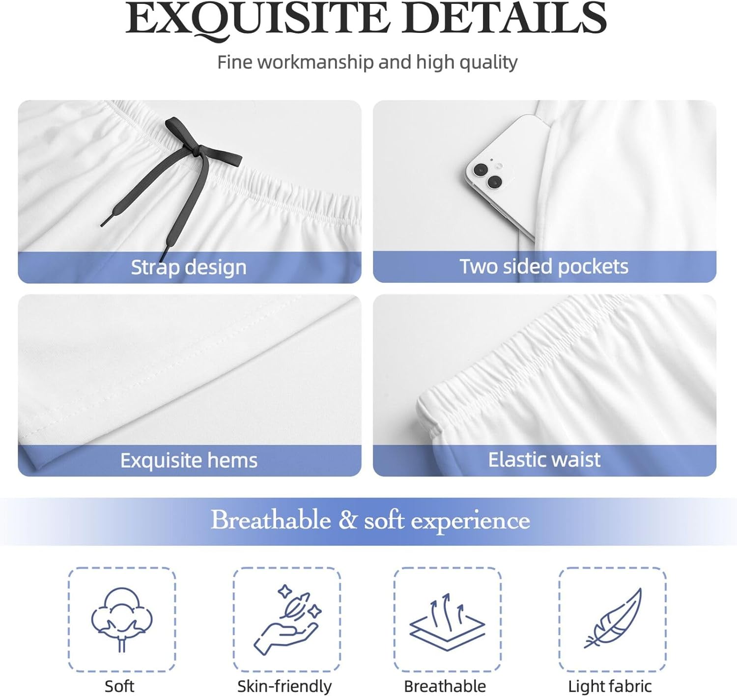 Mens Pajama Pants Men's Sleepwear Bottoms Lounge Pjs Pants with Pockets, S M L XL XXL - Image 5