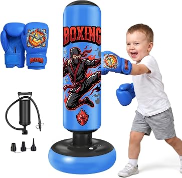 Punching Bag for Kids 130/150/165cm Inflatable Standing Boxing Bag