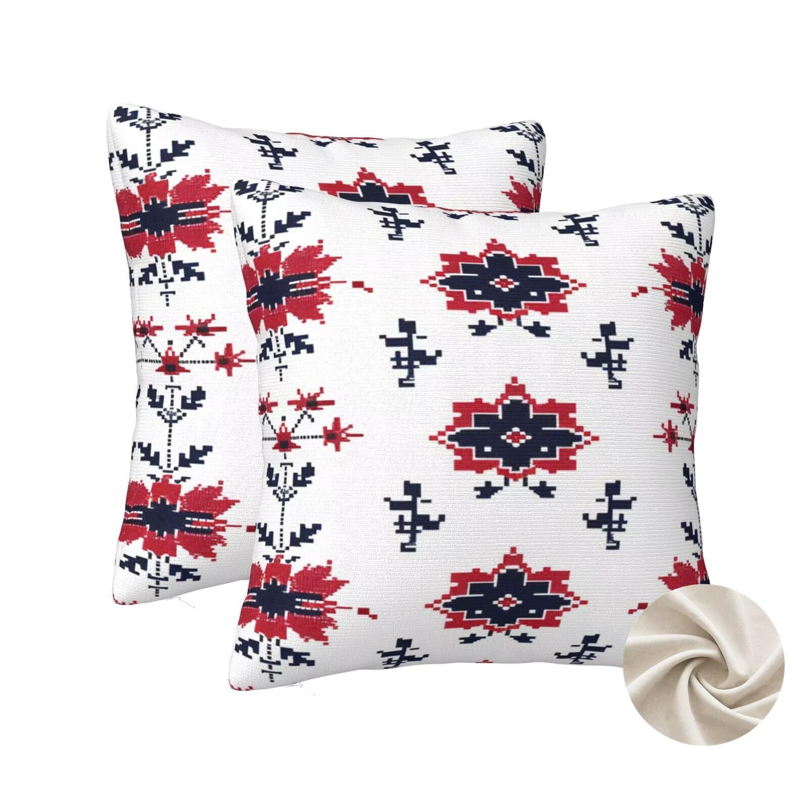 Housse coussin rouge 70x70 cm pour renouveler des coussins ternes de canape et lit