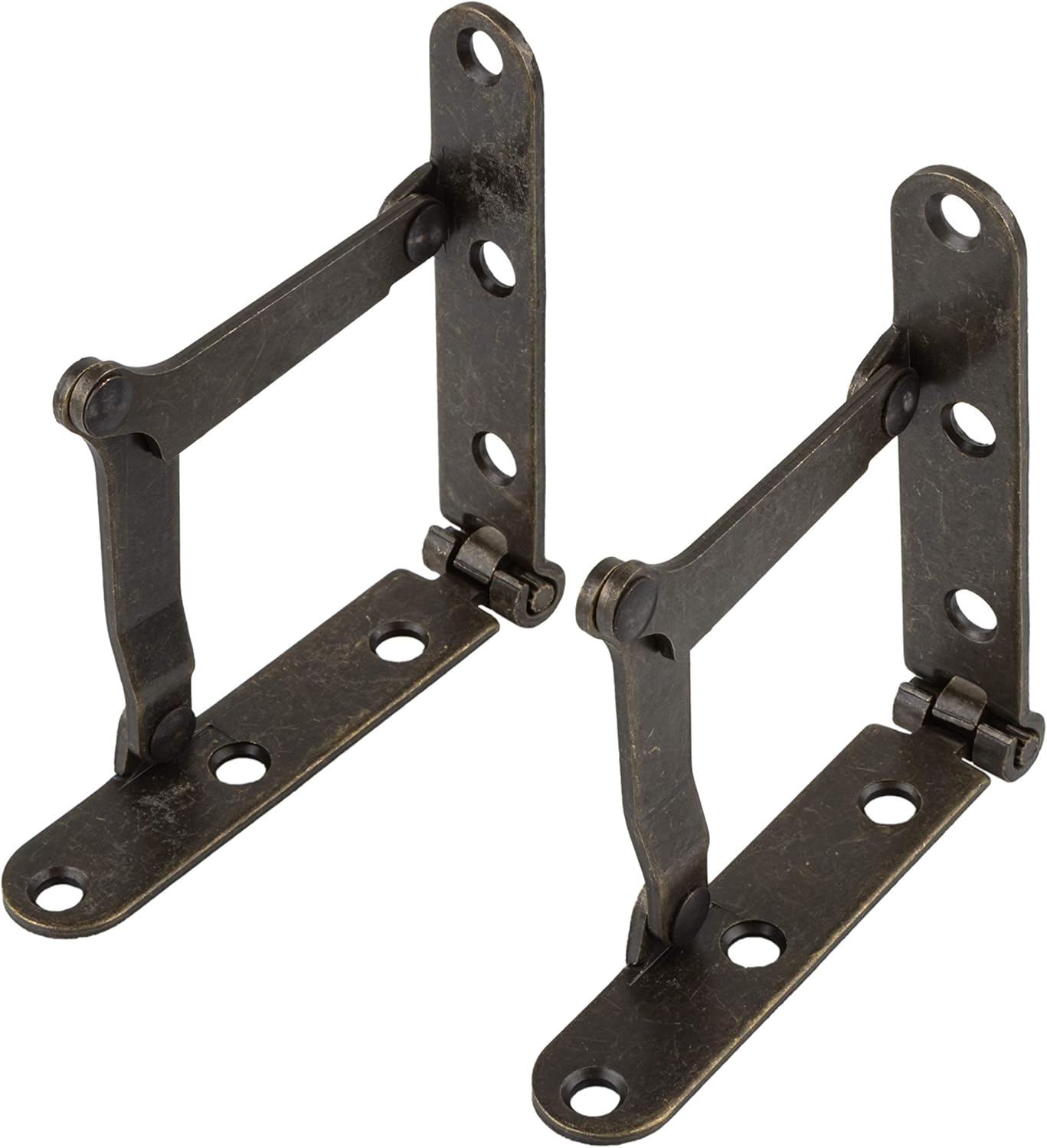 Antique Brass Plated Drop Front Desk Hinge Pack of 2 180 Degree Opening Slant Top Desk Lid