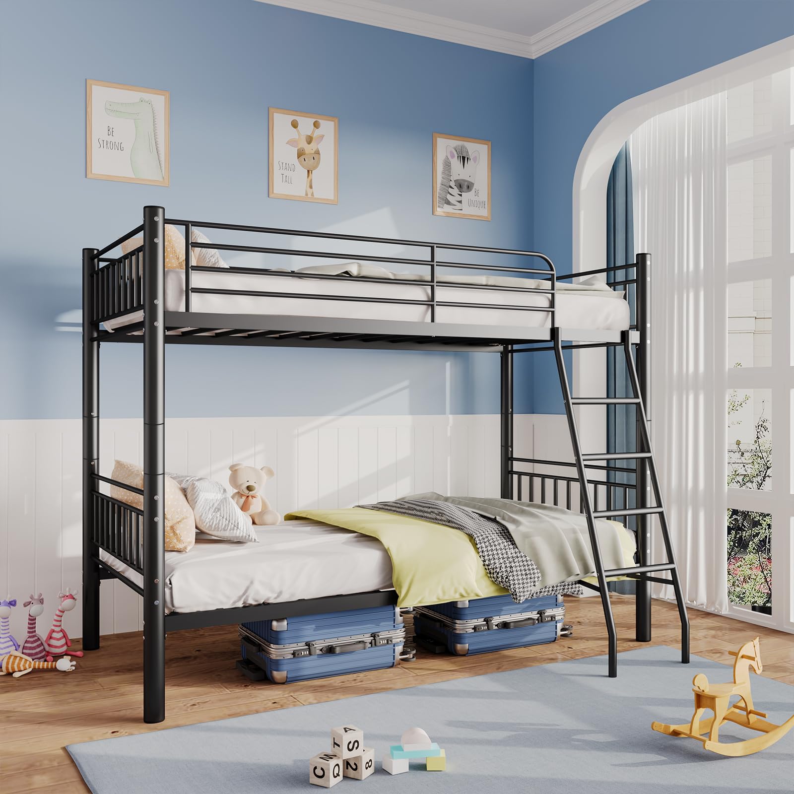 Metal Bunk Bed Twin Over Twin AUEYTVR