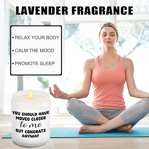 Miniatura 5 de Regalos de inauguración de la casa para nuevo apartamento, velas con la frase "You Should Have Moved Closer Closer" para inauguración de la casa,