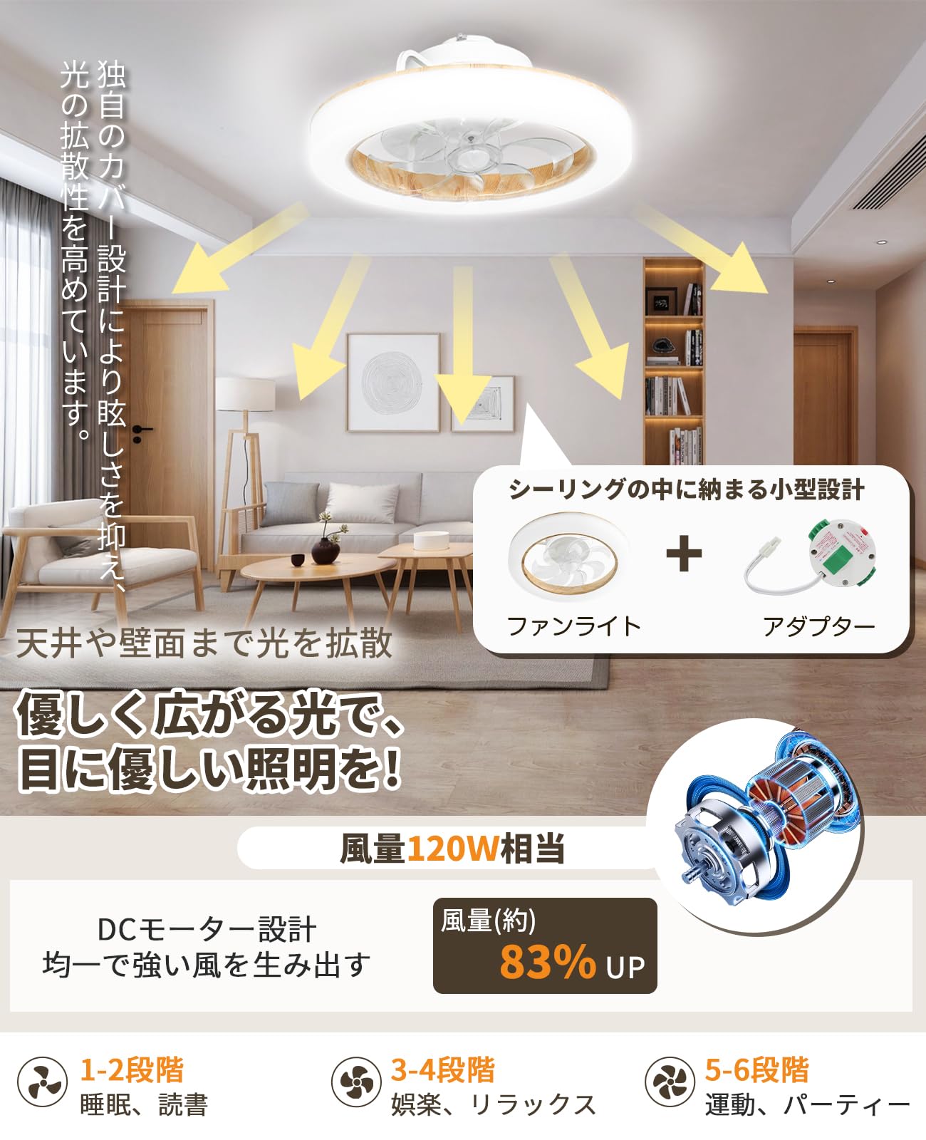 Amazon.co.jp : SUKITEN シーリングファンライト 【雑誌紹介・SNSで