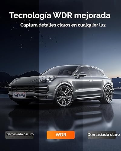 Miniatura 4 de WOLFBOX G930 - Cámara de espejo retrovisor de 10'' con WiFi de 5.8GHz, cámara de salpicadero 4K frontal y trasera con WDR, espejo retrovisor