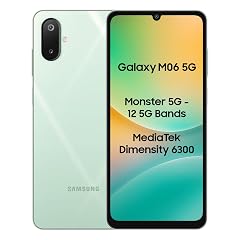 Samsung Galaxy M06 5G Mobile (Sage Green, 4GB RAM, 128GB Storage) | MediaTek Dimensity 6300 | AnTuTu 623K+ | 12 5G Bands | 25W Fast Charging | 4 Gen OS Upgrades | 50MP Camera | Without Charger