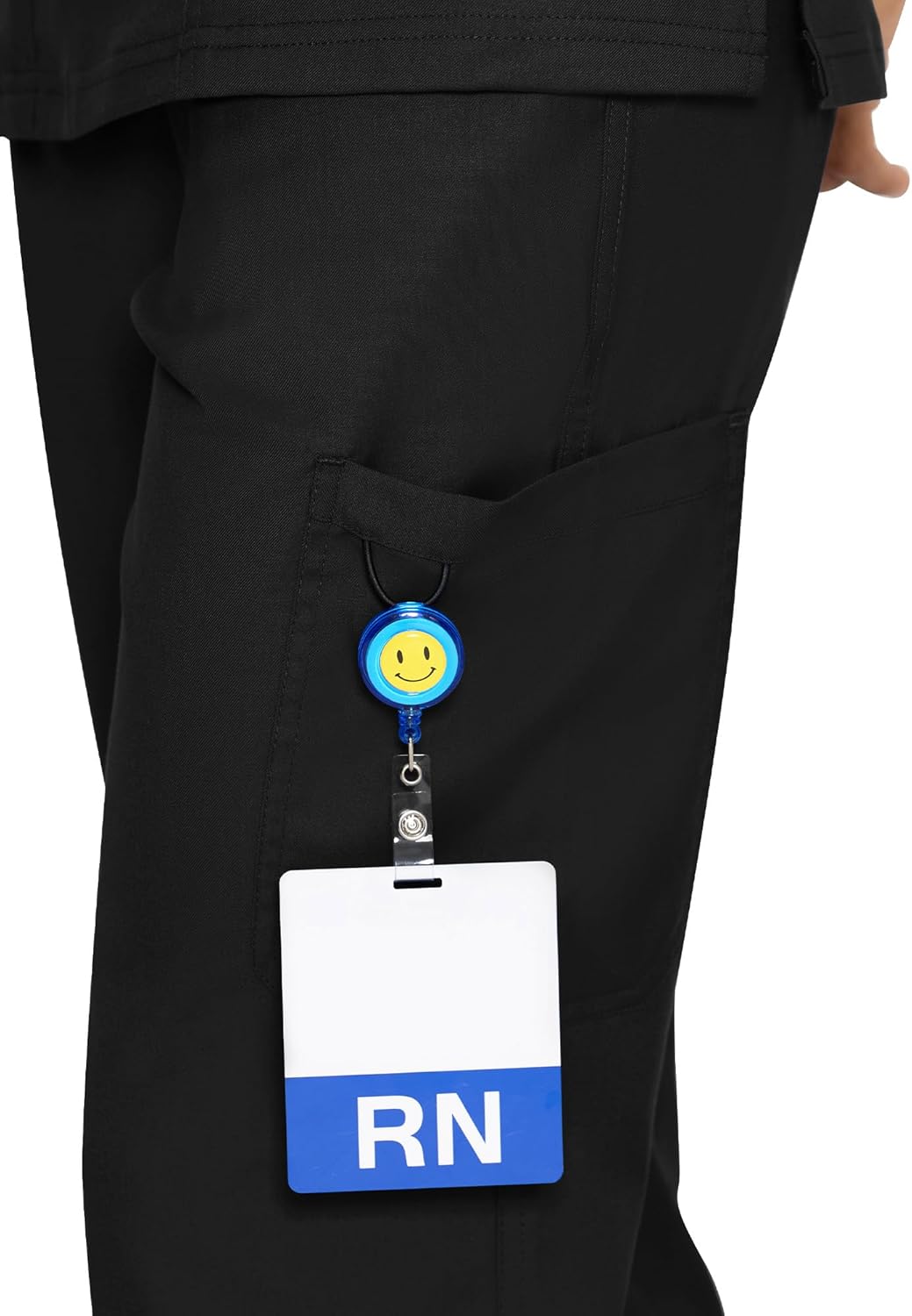 COZYFIT Scrub Pants for Women - Straight-Leg Cargo Pants with 3 Pockets, Drawstring Scrub Pants - Image 6