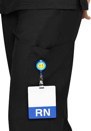 COZYFIT Scrub Pants for Women - Straight-Leg Cargo Pants with 3 Pockets, Drawstring Scrub Pants