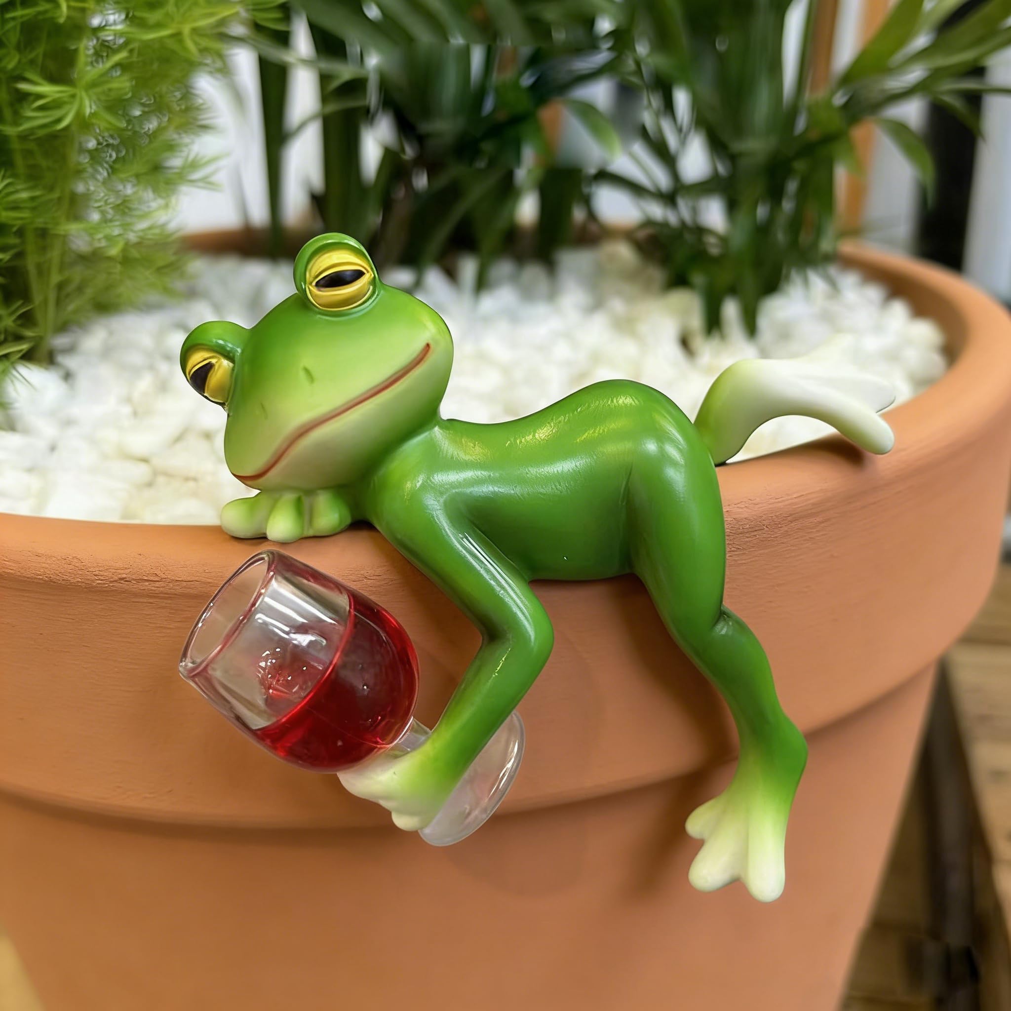 Décoration Suspendue En Forme De Grenouille En Résine Avec