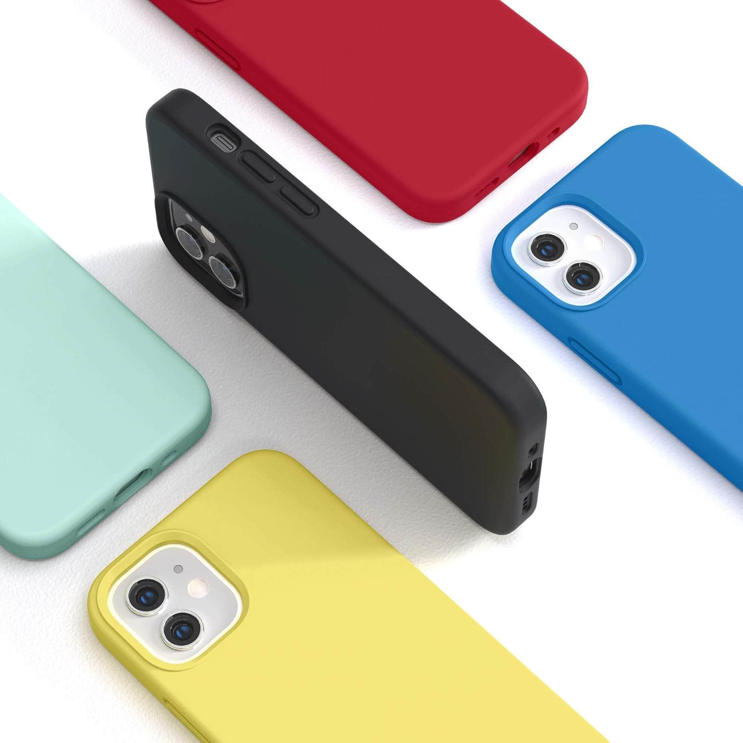 Buy Surphy Silicone Case Compatible With Iphone 12 Mini Case 5 4 Inches Liquid Silicone Phone Case With Microfiber Lining Designed For Iphone 12 Mini Mint Green Online In Vietnam B08g85wjt2