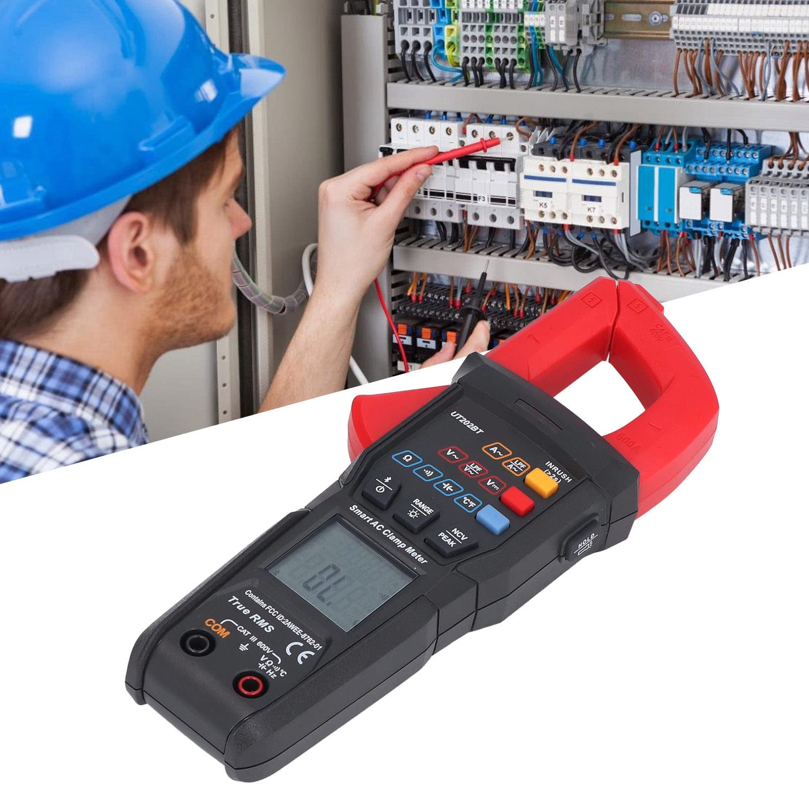 Digitales Zangenmessgerät Professional, UT202BT Digitales Zangenmessgerät, Multimeter, Intelligente Spannung, Misst Strom, Spannung, Temperatur, Kapazität, Zangenmessgeräte