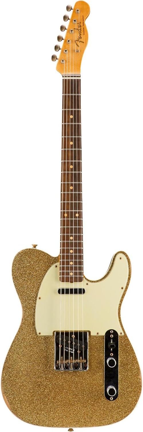 Fender CS Custom Sparkle Telecaster MN Blue Sparkle 2010 | Reverb