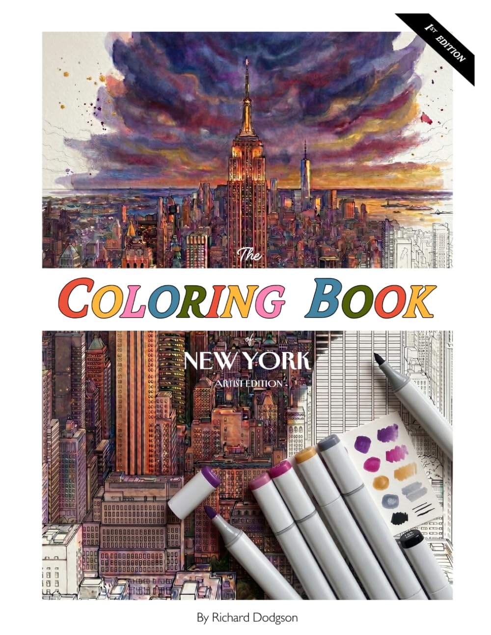 The Coloring Book of New York: Artist Edition: Premium City Architecture and Iconic Landmarks for Adult Relaxation