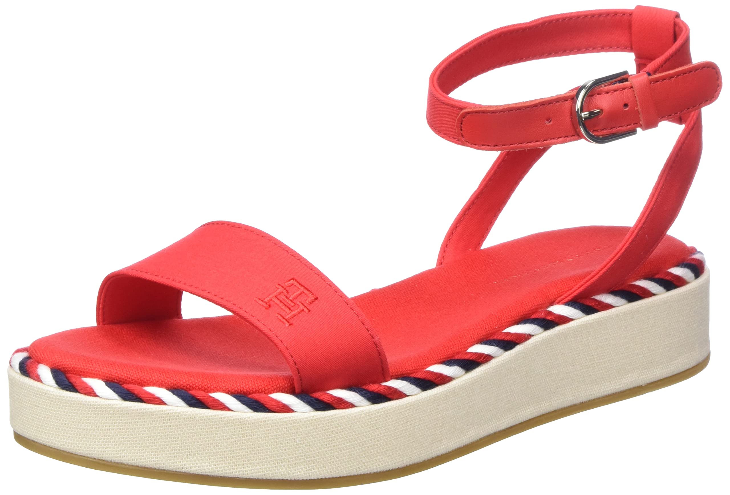 Tommy Hilfiger Rope Flatform Fw0fw07019, Sandalia Mujer