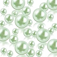 Vista 36 de Relleno de Jarrón Negro 150 Piezas de Perla para Centros de Mesa Cuentas de 8/14/20 mm Sin Agujero, Falsas Perlas para Decoración de Mesa