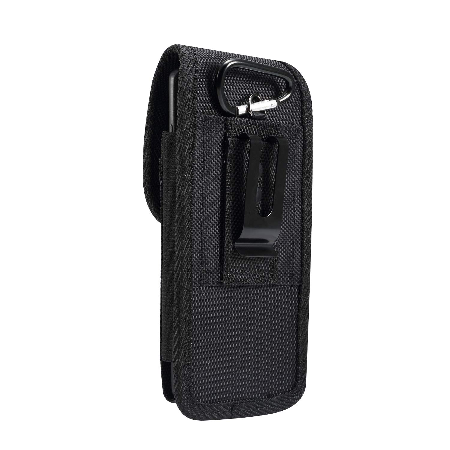 Borsa da Cintura Cellulare Uomo Nero, Fondina con Clip da Cintura per Cellulare, 6.5 Custodia da Cintura con Clip per Telefono Sacchetto Marsupio Smartphone Portamonete Portafoglio con Moschettone