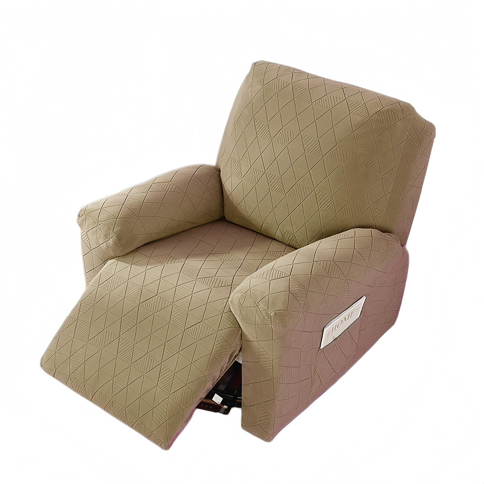 WoeiCuod 1 2 3 Seater Sofa Cover,slipcovers Polyester Stretch Sofa Covers Argyle Slipcovers Stain Resistant Scratch Resistant Easy Clean Recliner Armchair Covers For Living Room(Coffee 2,Single)