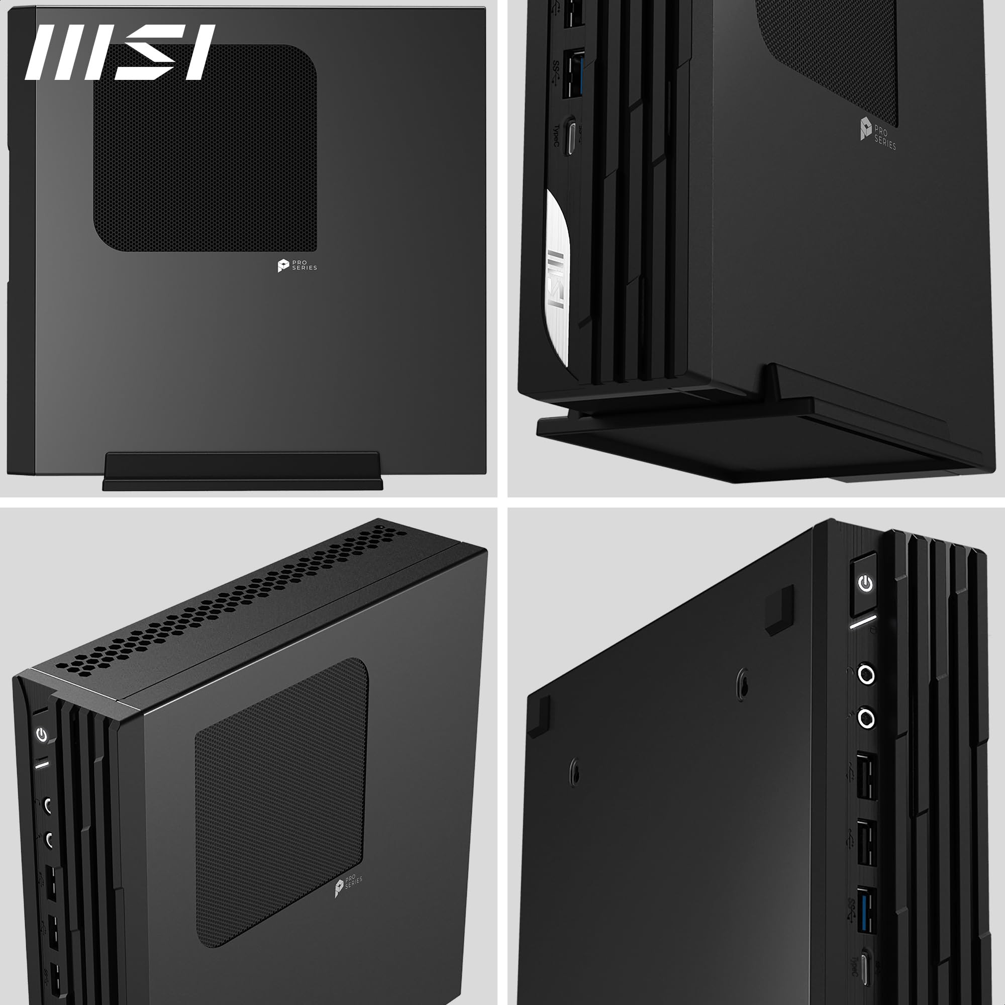 MSI Pro DP21 14M-1092EU Mini PC - Intel Core i5-14400, 16 Go DDR5, SSD M.2 512 Go, USB 10 GB/s, Double Affichage (4K HDMI 2.1 et DP 1.4), Wi-FI 6E, Bluetooth 5.3 - Windows 11 Famille