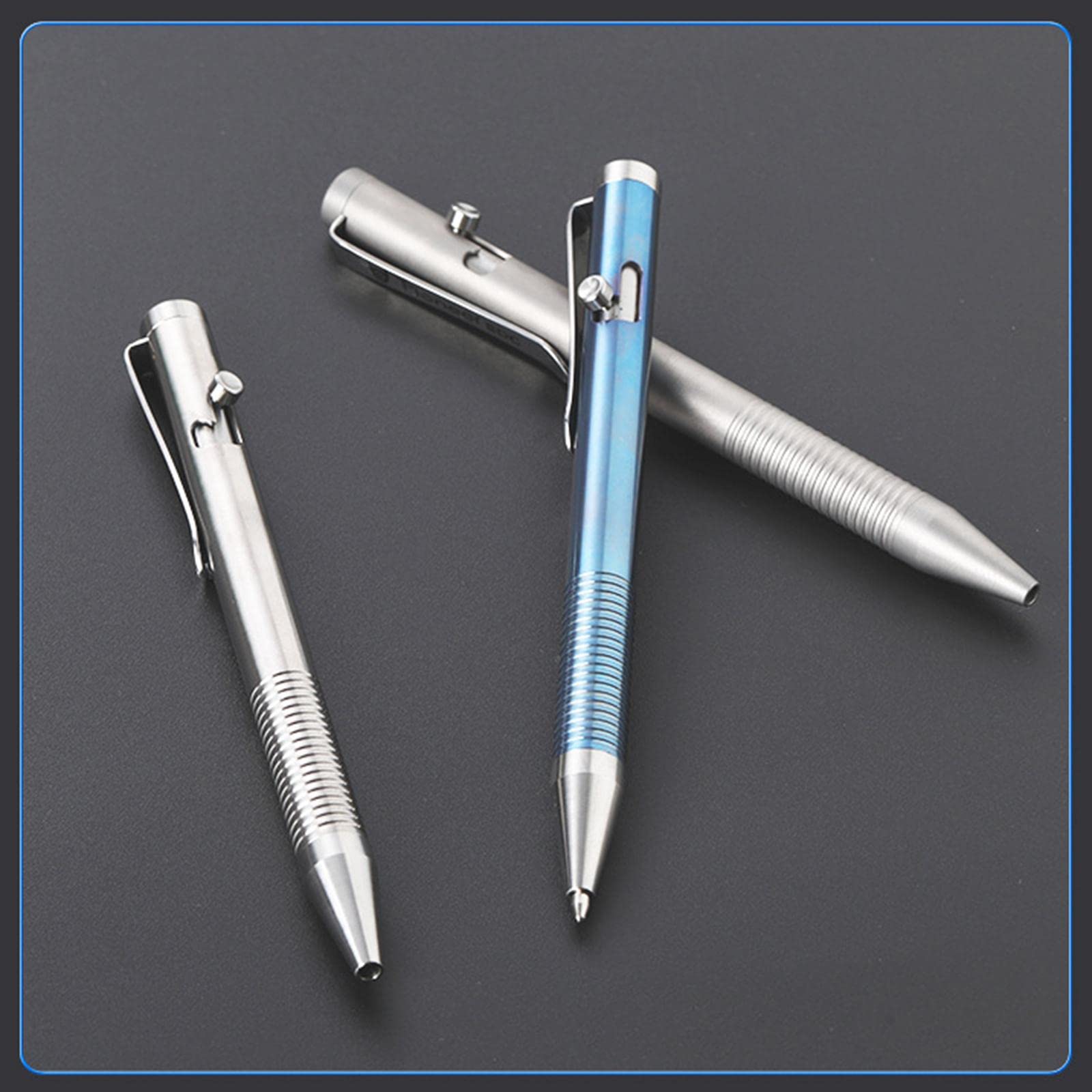 Amazon | 格納式ボールペン チタン合金 0.5mm ブランクインク