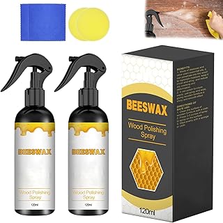 2PCS Natural Beeswax Care Spray & Restorer, Natural Beeswax Spray For Wood, For Living Room, Kitchen, Furnishings and Wooden Floors