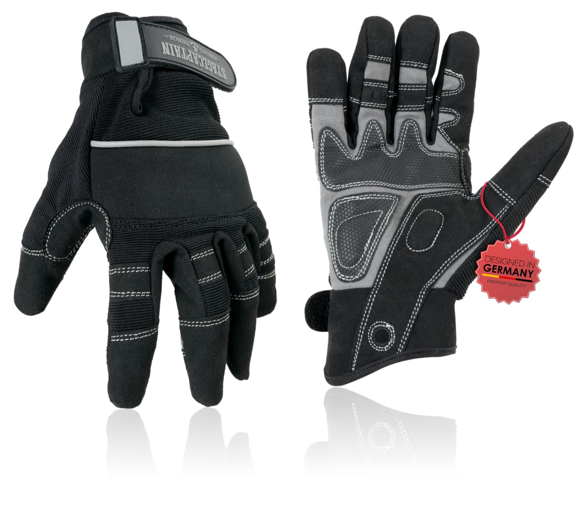 Stagecaptain Juego de 5 pares RGL-5F Rigger guantes de trabajo talla L