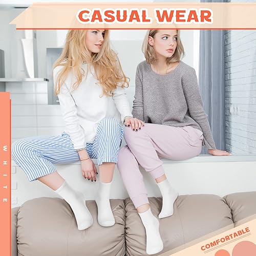 Miniatura 5 de Tigeen 72 pares de calcetines de tobillo deportivos a granel para adultos, unisex, calcetines de algodón, calcetines casuales para hombres y mujeres