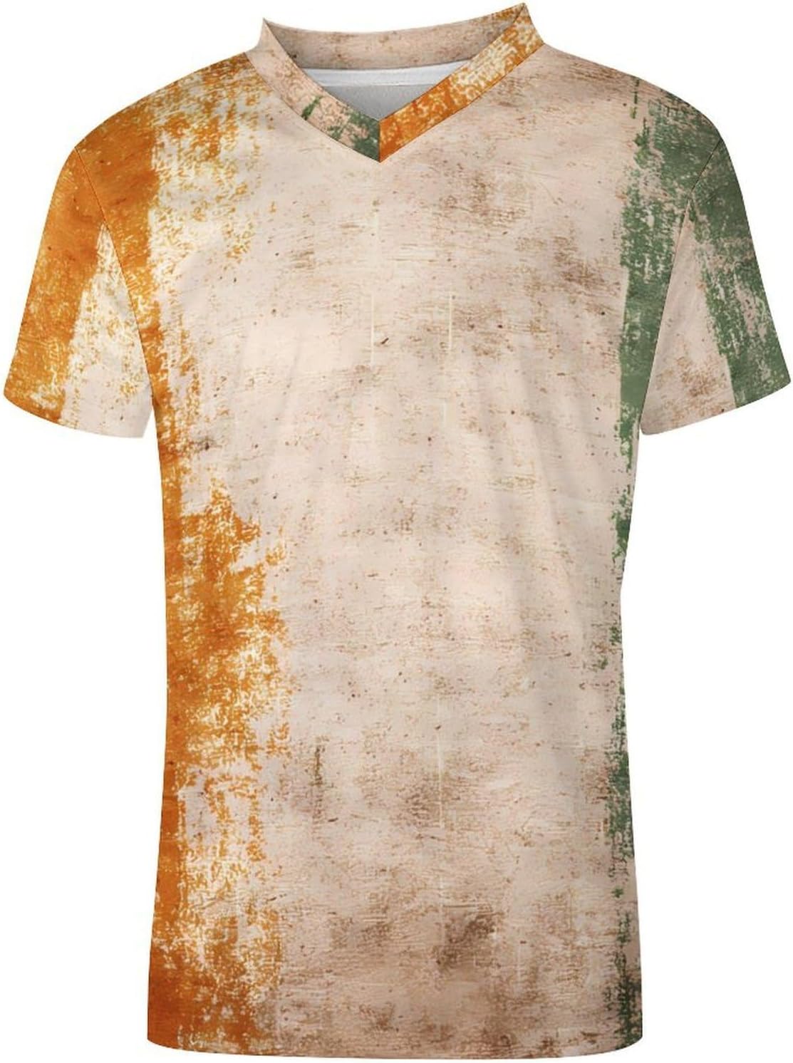 Vintage Ivory Coast Flag Personalized Soccer Jersey Mens T-Shirts Sports Tops