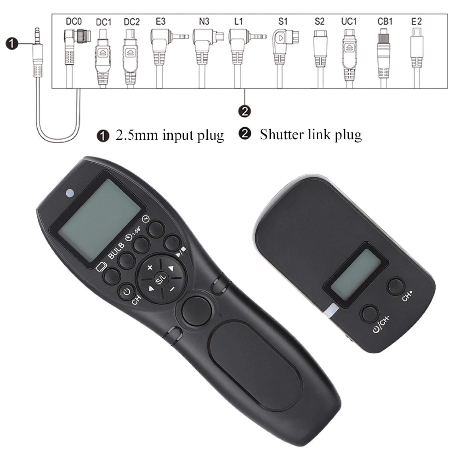 MC-292 DC0 Bezprzewodowy Kabel Zdalnego Wyzwalania Migawki, Bezprzewodowy Pilot Zdalnego Sterowania Czasowego do Aparatu Nikon D850 D810 D810A D800 D800E D700 D500 D6 D5 D4 D3 D2 D1 Itp.