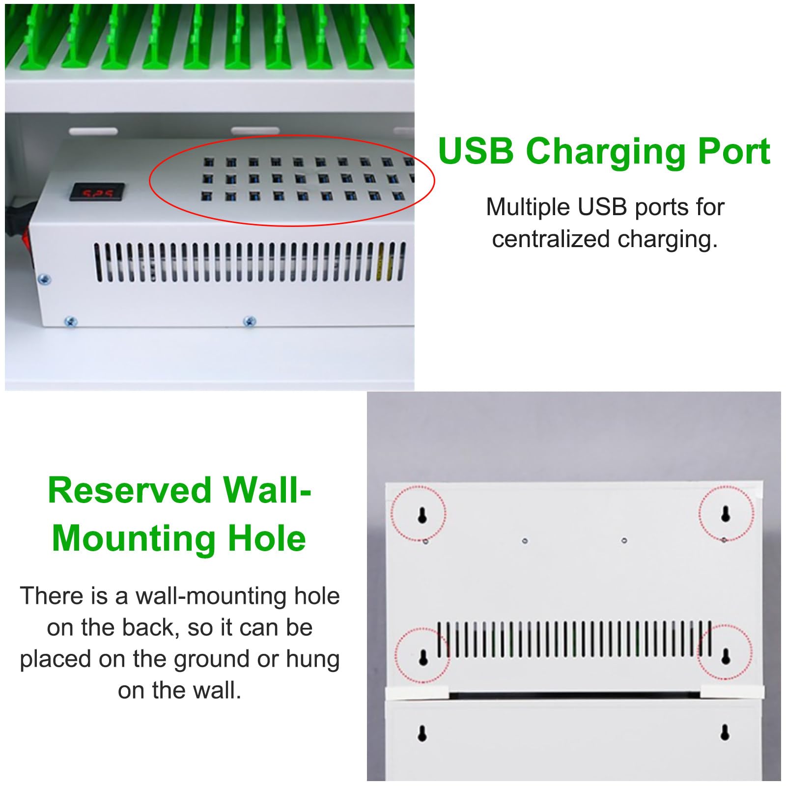 Estación de Carga for teléfonos gabinete de Carga móvil con Cerradura y Ruedas universales Carrito de Carga multidispositivo for bibliotecas de oficinas y universidades(60slots)
