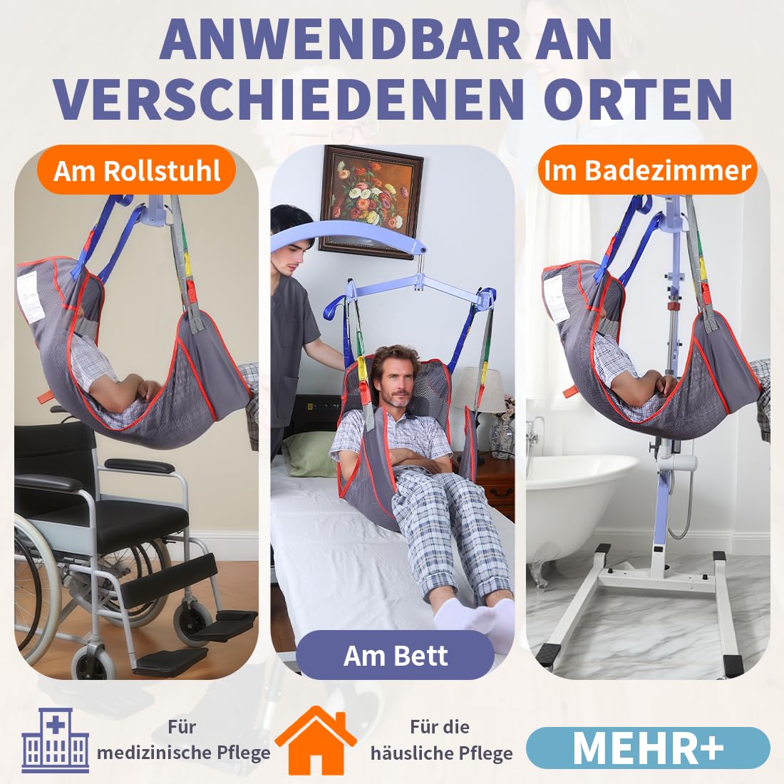EZ Assistive Correa universal para pacientes de cuerpo completo, para posicionamiento de cama y asistencia al baño, correa de transferencia para personas mayores, bariátricos, discapacitados,