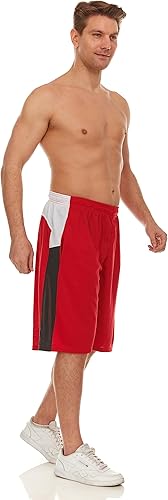 Miniatura 2 de Pantalones cortos de baloncesto para hombre con bolsillos, pantalones cortos de entrenamiento de gimnasio para hombre, paquete de 4