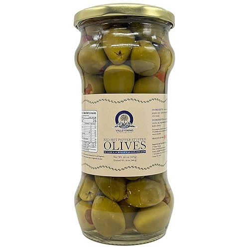 Miniatura 2 de OValley Farms - Aceitunas rellenas de pimienta Rocoto paquete de 2 20 onzas x 2