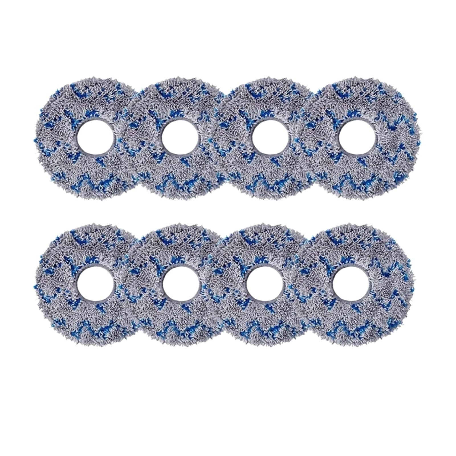 VIXWDRUTY Mop Cloth，Compatible For Deebot，T30 Pro，Compatible For Omni，T10 T20/T30s Combo X1 X2 /Robot Vacuum Cleaner Mop Pads Accessories Parts(8pcs)