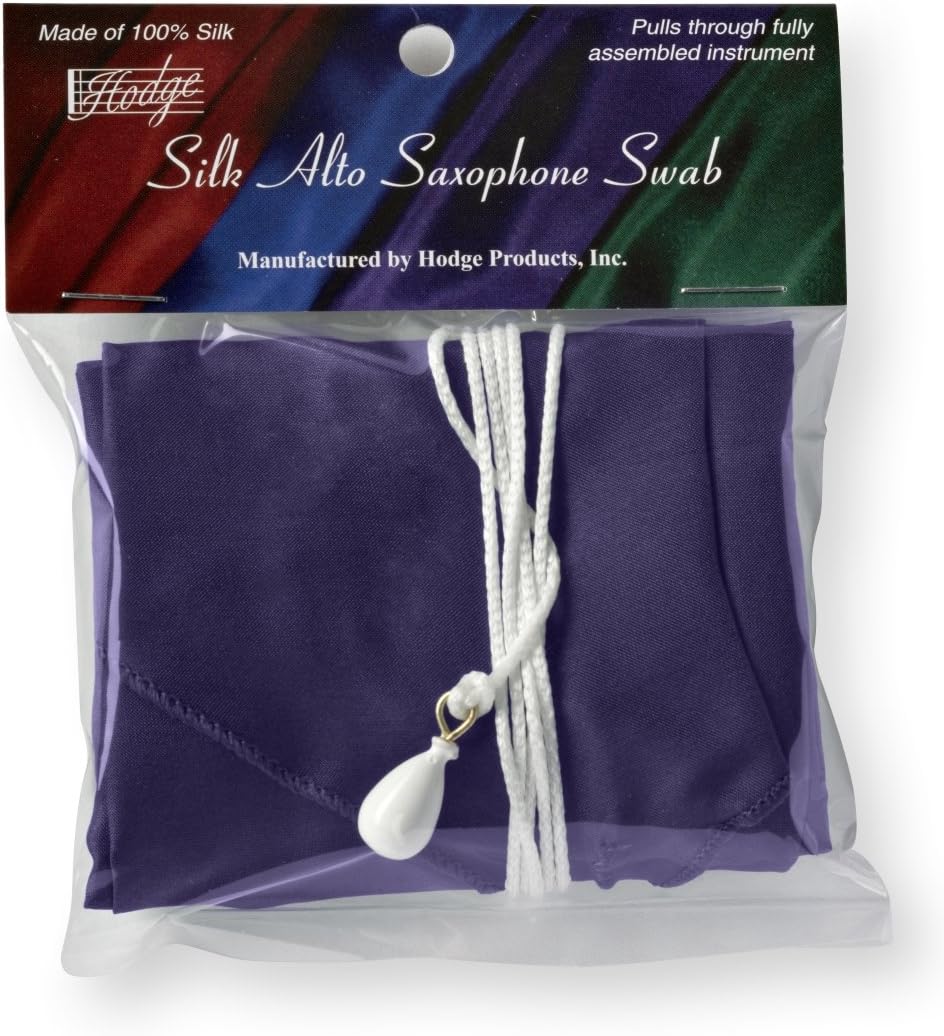 Hodge Silk Alto Saxophone Swab - Purple