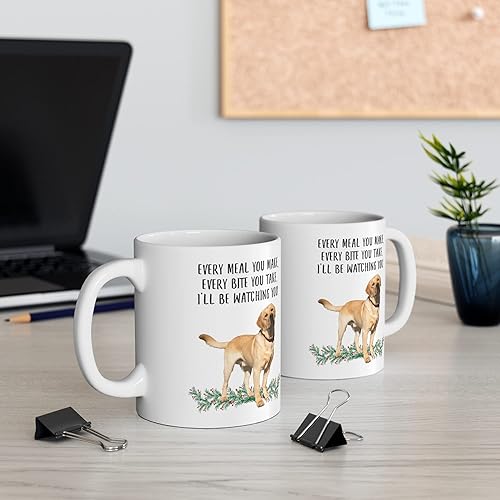 Miniatura 5 de Lovesout Divertidos regalos amarillos de Labrador Retriever para mujeres, Día de la Madre 2024 Every Meal You Make Every Bite You Take Taza de café