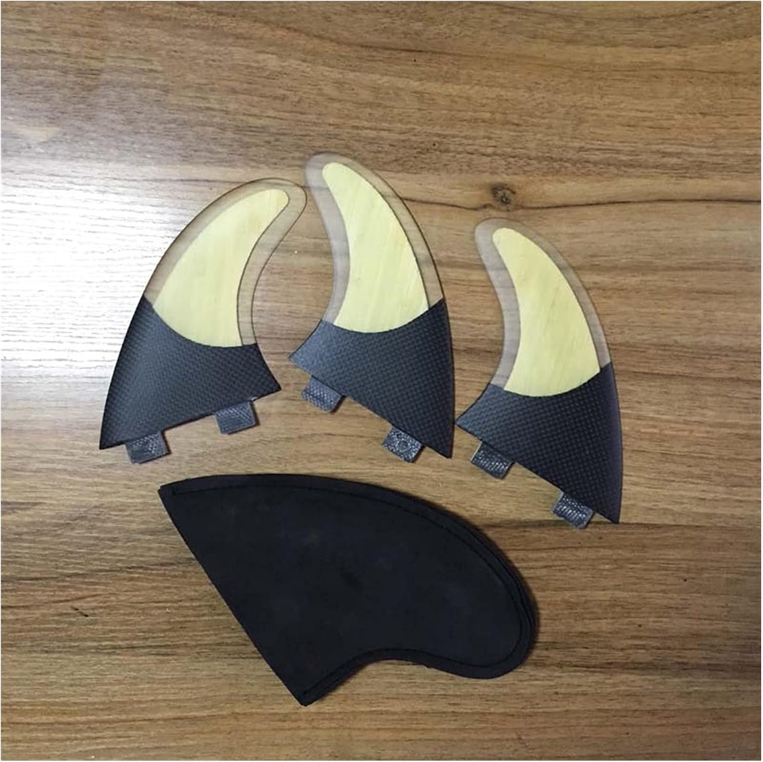 Surfing Fins 3Pcs Surfboard Tail Fins Stand Up Paddle Board Fin Surfing Thruster Paddle Fin Replacement