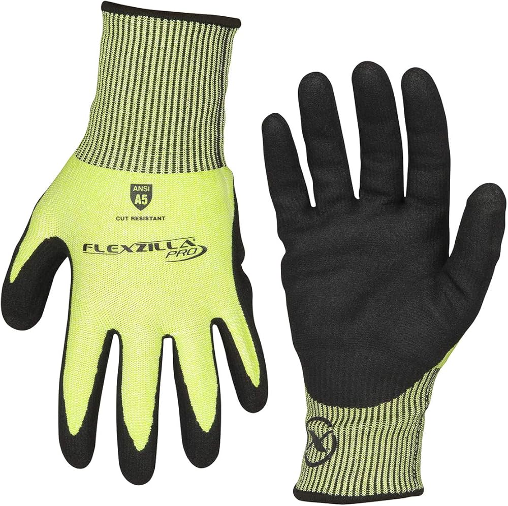 Amazon.com : Flexzilla Pro GC160PL Cut Resistant Sandy Nitrile Dip