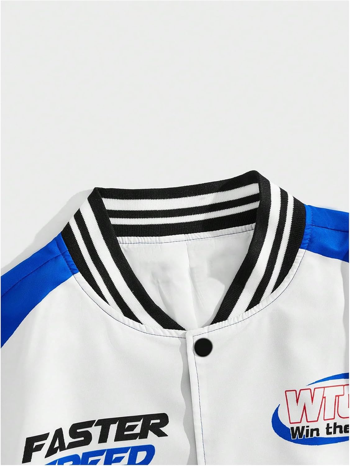 SOLY HUX Mens Racing Jacket Button Down Graphic Varsity Jackets Car Racing Jacket Men Motorcycle Outerwear Streetwear
