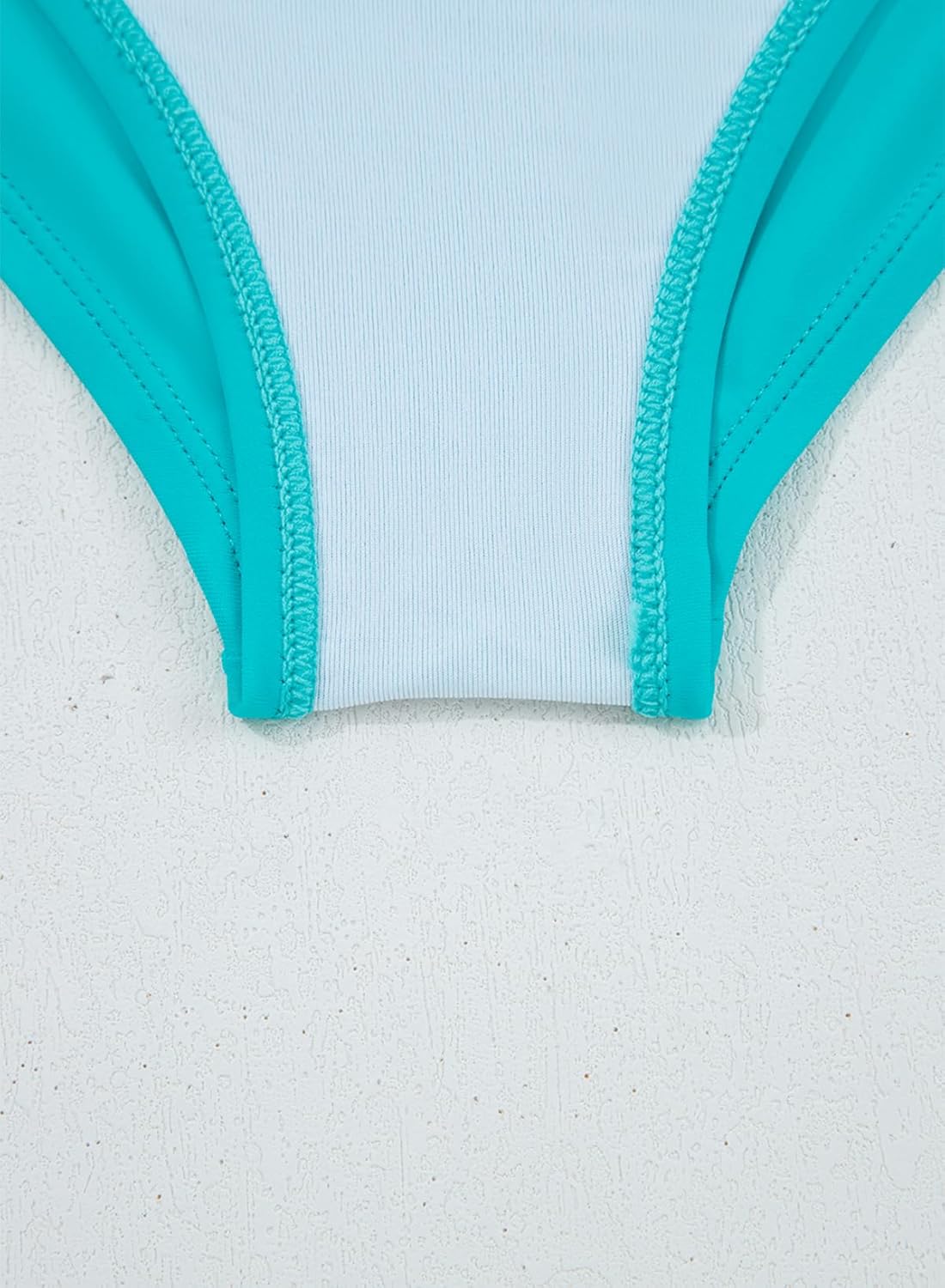 blibean Tween Girls Swimsuits 2 Piece Color Block Bikini Sets with Chest Pad Size 6-15 Years - Image 5