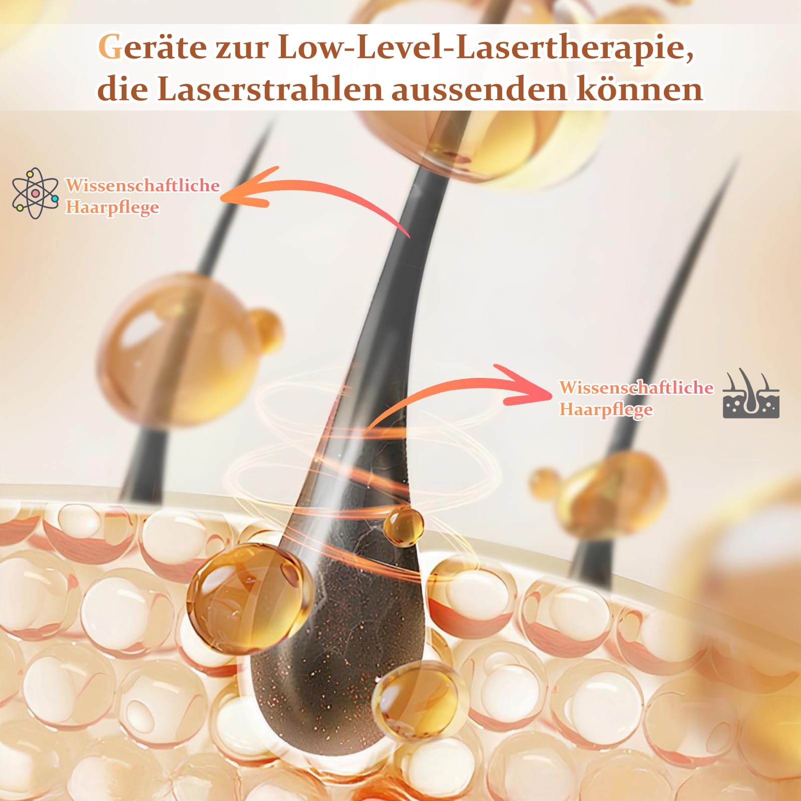 Haarwachstum Cap - Rotem und Blauem Licht Bestrahlung, erhöht die Aktivität der Haarfollikel, Haarpflege Anti-Haarausfall