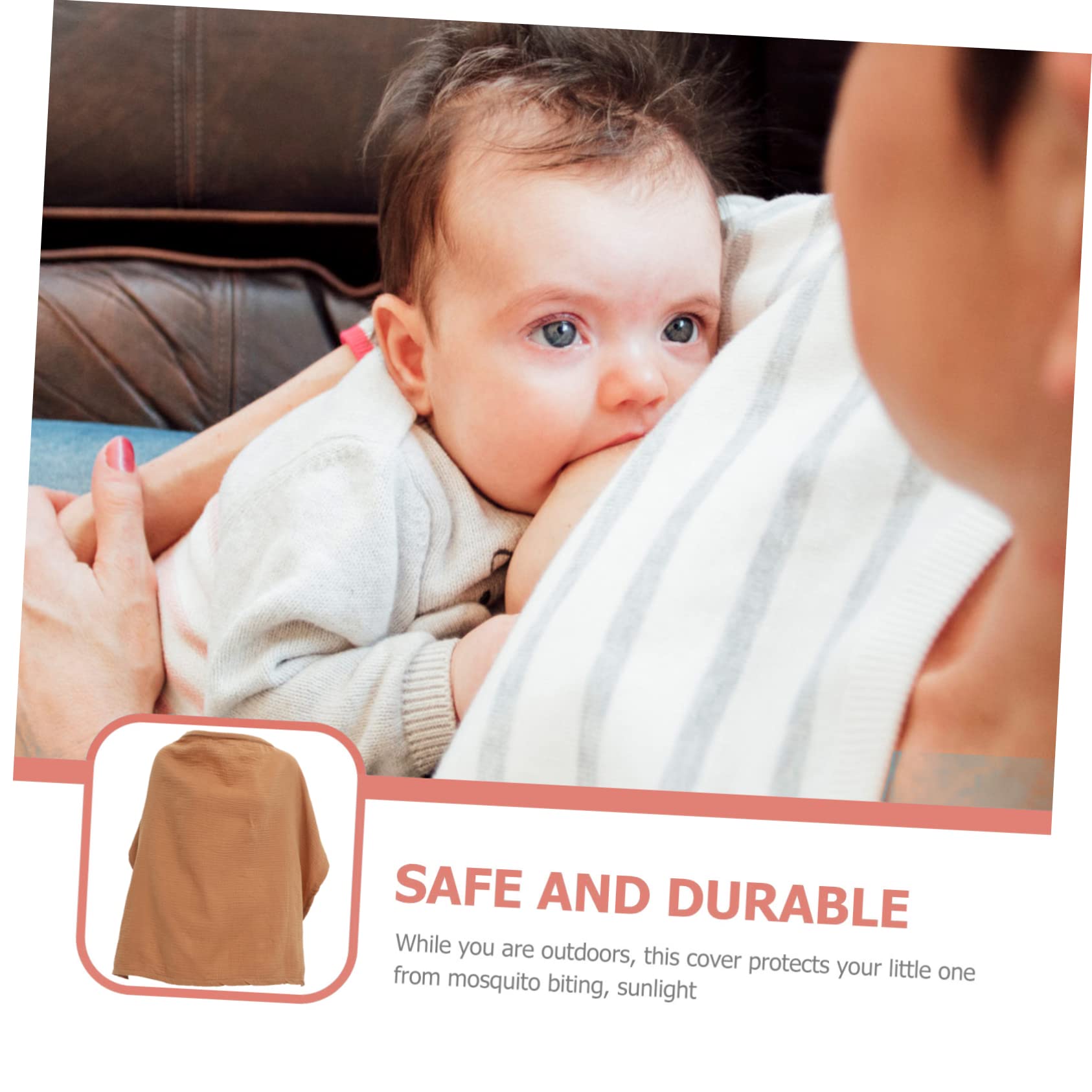 ifundom 3 Pièces Serviette D'allaitement Châle Couverture D'intimité Pour L'allaitement Housses De Poussette Couverture D'allaitement Douce Porte-bébé Lait Maternel Tablier Coton De Bébé