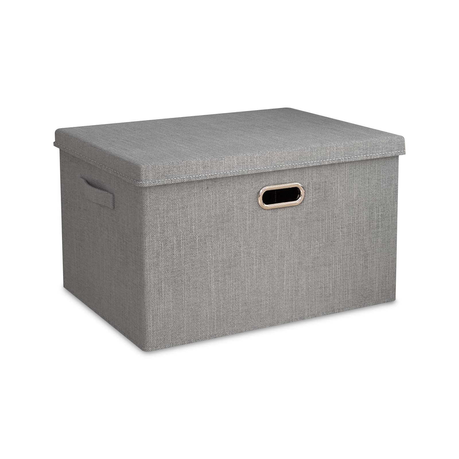 Große faltbare Aufbewahrungskörbe, Stoff-Aufbewahrungskorb mit Deckel, vielseitige Aufbewahrungsbox mit Griffen für Spielzeug, Kleidung, Kosmetik und Bücher