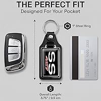 Vista 4 de Brotherhood Compatible con llavero Chevelle SS 427 con emblema de motor, Negro