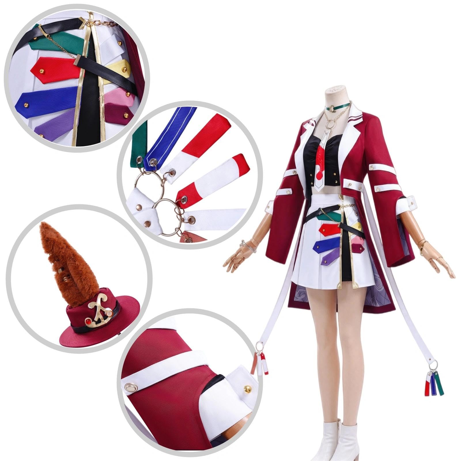 Halloween Kostüm für Erwachsene, Karneval Rollenspiel Cosplay Komplettset –Forever Young Stil