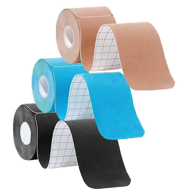 Kinesiology Tape Precut Athletic Sports Tape Adhesive for Muscles Ankle Neck Knee Shoulder Promotes Recovery and Providing Support