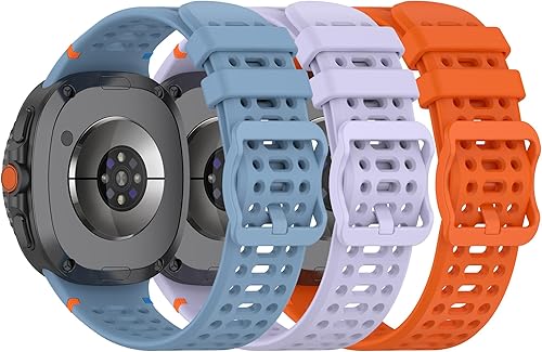 Miniatura 9 de Paquete de 3 correas compatibles con Samsung Galaxy Watch 8 Classic de 1.811 pulgadas, Watch 8 de 1.575 pulgadas/1.732 pulgadas, correa deportiva de