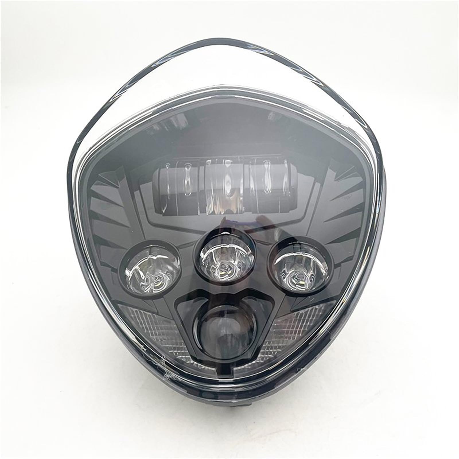 Faro Moto Faro LED Per Motocicletta Cromato Nero, Abbagliante/anabbagliante Per Victory Per Cross Per Country Per Vegas 8-Ball